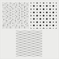 star pattern set vector