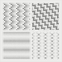 Hexagons pattern set vector