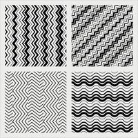 zigzag pattern set vector