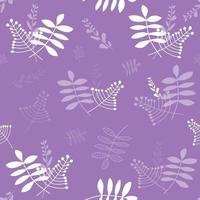 Purple colored leaves seamless pattern vector