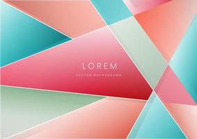 Abstract colorful triangle overlapping layer background Modern style vector