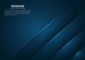 Abstract blue gradient background overlapping layers  with copy space for text Luxury style vector