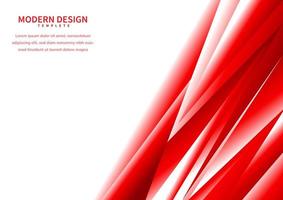 Abstract red gradient polygonal on white background with space for text vector