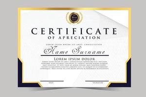 certificate template design vector