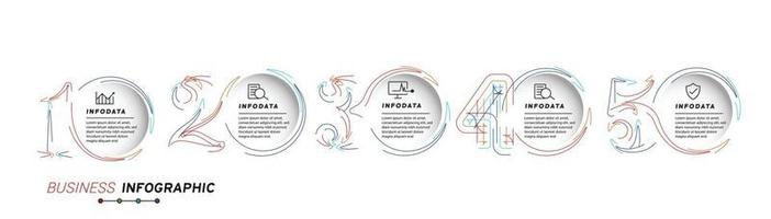 elementos de diseño de infografías de negocios conjunto de infografías 3d vector