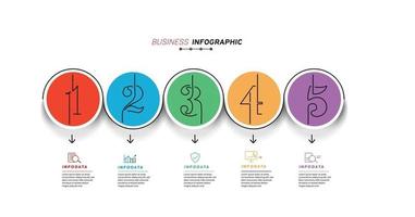 elementos de diseño de infografías de negocios conjunto de infografías 3d vector