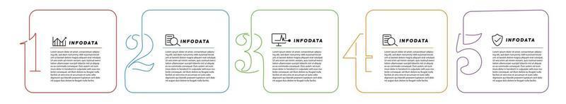 elementos de diseño de infografías de negocios conjunto de infografías 3d vector