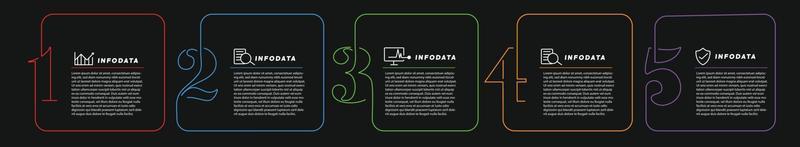 elementos de diseño de infografías de negocios conjunto de infografías 3d vector