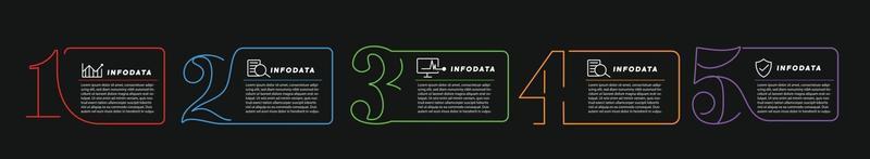 elementos de diseño de infografías de negocios conjunto de infografías 3d vector