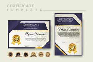 modern certificate template vector