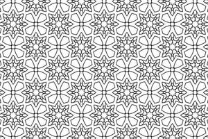 Seamless Abstract Floral Pattern in Oriental Style vector
