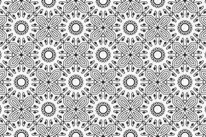 Ornament With Elements of Black and White Colors vector