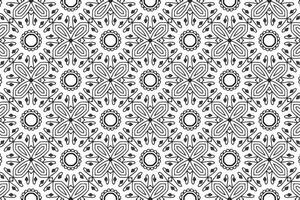 Ornament With Elements of Black and White Colors vector