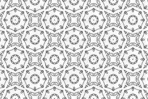 Ornament With Elements of Black and White Colors vector