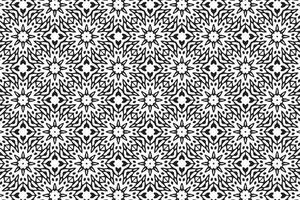 Ornament With Elements of Black and White Colors vector