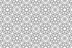 Seamless Abstract Floral Pattern in Oriental Style vector