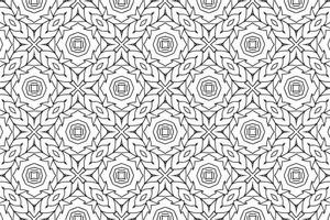 Seamless Abstract Floral Pattern in Oriental Style