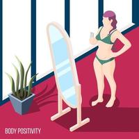 Body Positivity Movement Background Vector Illustration