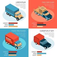 Delivery Isometric Design Concept Vector Illustration