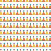 geometric ice cream seamless pattern vector
