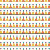 geometric ice cream seamless pattern vector