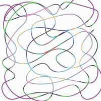 one line gradient colorful pattern vector