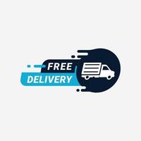Free shipping delivery service logo badge