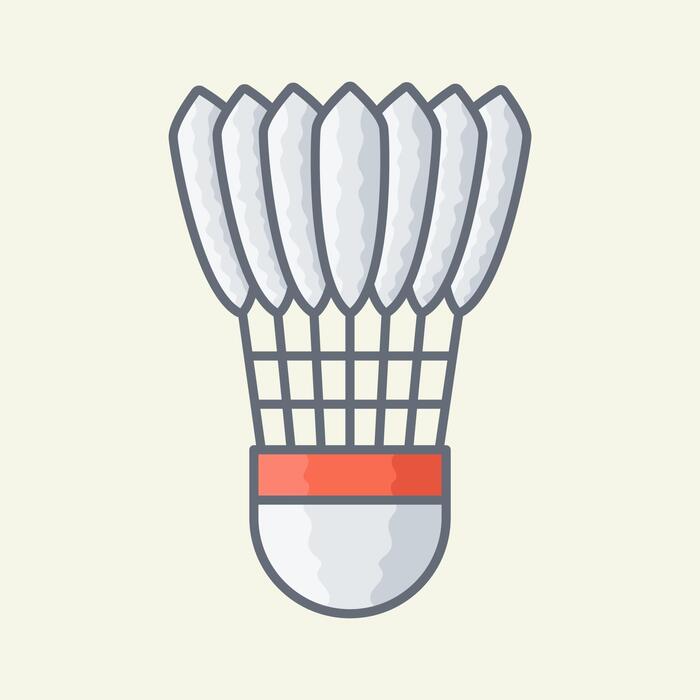 Free shuttlecock - Vector Art