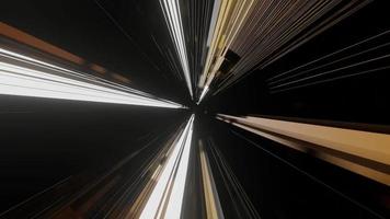 recorrido de alta velocidad por un túnel de luz futurista
