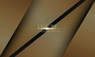 Modern premium background with golden lines vector