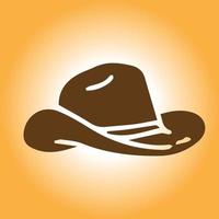 vector de sombrero marrón
