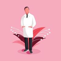 Doctor Profession Flat Vector Illustration