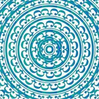 blue Curl Ornament Pattern vector