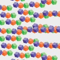 3d colorful cubes pattern vector