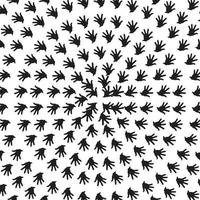 black hand pattern abstract vector