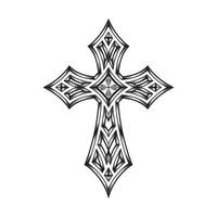 Ornamented Heraldic Cross vector