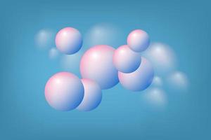 abstract science background. Biochemistry schematic model, with atoms and molecule, vector