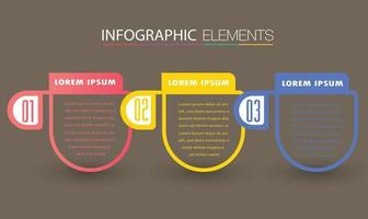 modern text box template banner Infographics vector