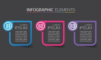 modern text box template banner Infographics vector