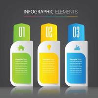 modern text box template banner Infographics vector