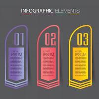 modern text box template banner Infographics vector