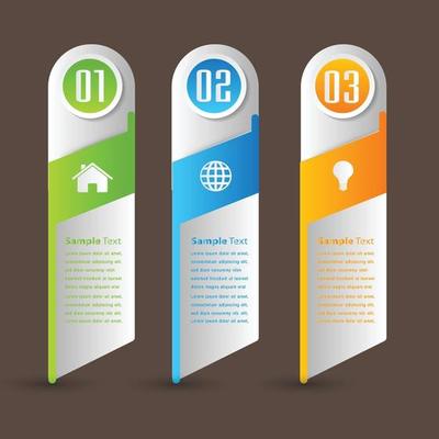 modern text box template banner Infographics