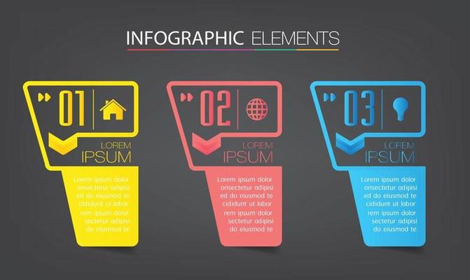 modern text box template banner Infographics