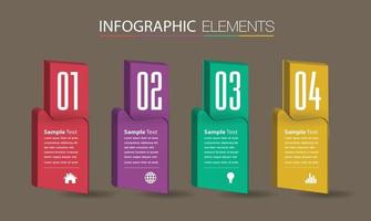 modern text box template banner Infographics vector