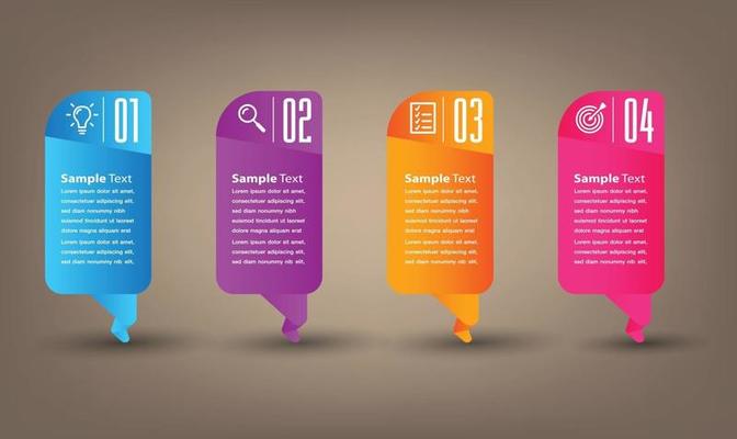 modern text box template banner Infographics