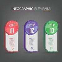 modern text box template banner Infographics vector