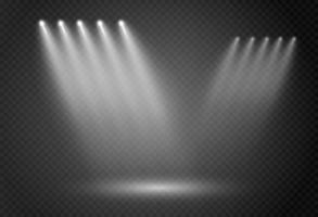 Spotlight effect for theater concert stage Abstract glowing light of spotlight illuminated on checkered background