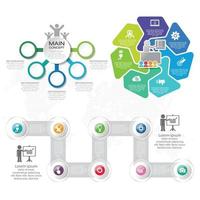 Step and timeline Infographic Templates for Business Vector Illustration process diagram