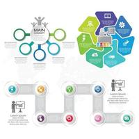 Step and timeline Infographic Templates for Business Vector Illustration process diagram