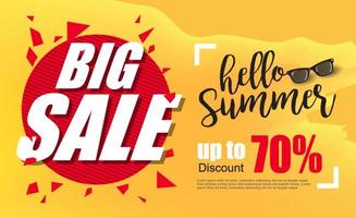 summer sale banner poster background vector